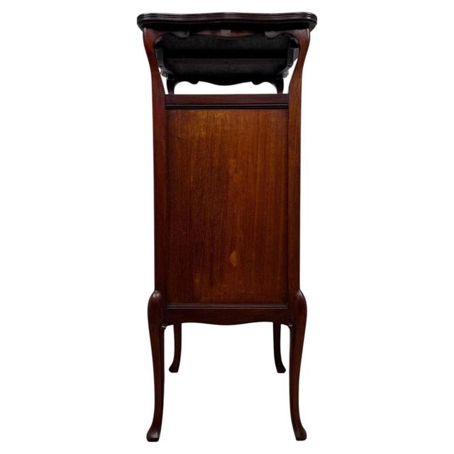 Antique Early 20th Century English Edwardian Mahogany Cabinet with Drawers For Sale - Image 4 of 13