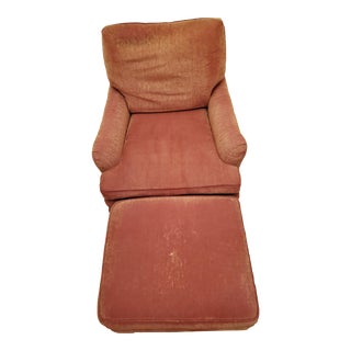 Modern Baker Lounge Chair & Ottoman For Sale