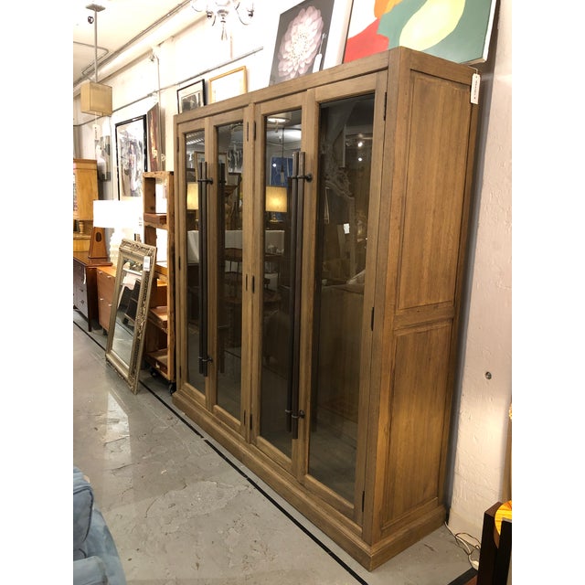 Restoration Hardware 20th C. Display English Brass Bar Pull Glass 4