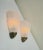 Art Deco Style Frosted Glass Wall Lights, 1970s, Set of 2 For Sale - Image 6 of 12