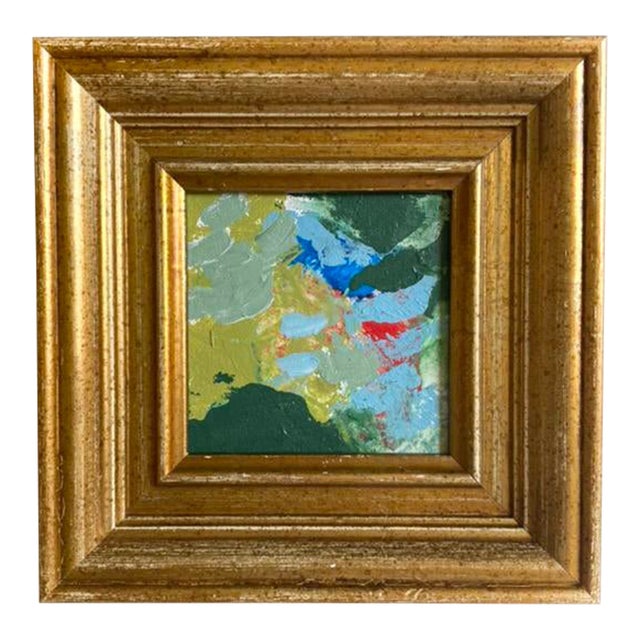 "Green Pond" 2026 Framed Mini Painting by Jessalin Beutler For Sale