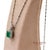 Green Gia Certified Platinum 900 Emerald & Diamond Pendant With Platinum 850 Chain For Sale - Image 8 of 13