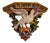 19th-Century Italian Louis XV Hand-Carved Polychrome Dove Wall Bracket For Sale