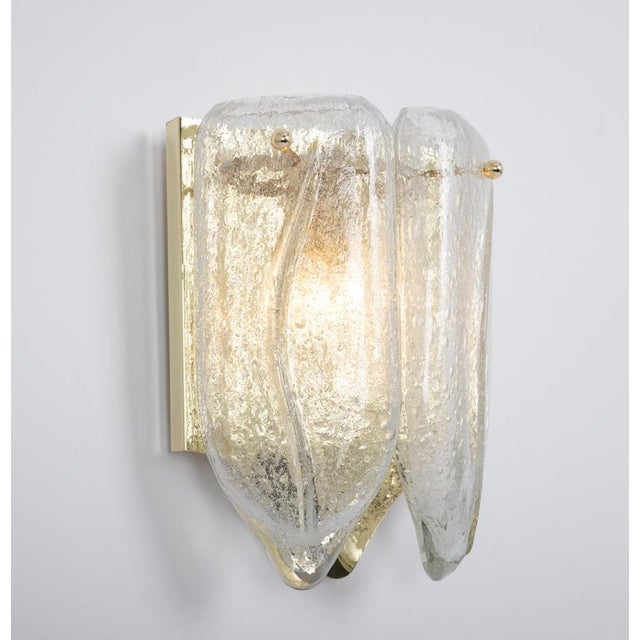 Brass and Murano Glass Wall Sconce from Doria, Germany, 1960s For Sale - Image 12 of 15
