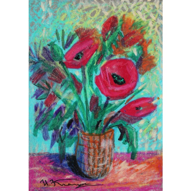 Uldis Krauze, Poppy, 2021, Oil on Cardboard For Sale - Image 7 of 7
