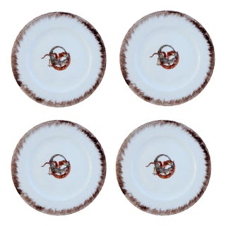 P2 Dinner Plates by Lithian Ricci, Set of 4 For Sale