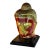 Antique Red Lacquer & Gilt Buddha Head Sculpture on Stand, Japan, Early 20th Century For Sale