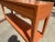 Asian Salmon Colored Hickory Chair Peony Console Table, Asian Inspired For Sale - Image 3 of 8
