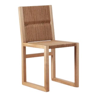 Textura Woven Dining Chair in Natural For Sale