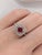 2020s Beautiful Ruby Ring w Earth Mined Diamonds in Solid 14K White Gold Round 6mm For Sale - Image 5 of 8