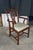 2 Late 20th Century Maitland Smith Chippendale Pierced Mahogany Dining Arm Chairs Silk Seats Pair For Sale - Image 10 of 18