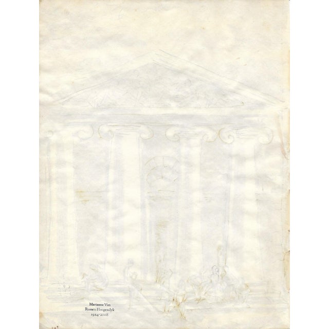Watercolor on paper, estate stamp on the back. Marianna Van Rossen Hoogendyk (1924-2008) was born in Connecticut to an...