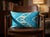 1990s Sky Blue Silk Ikat Lumbar Cushion Cover For Sale In Los Angeles - Image 6 of 10