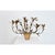 Vintage French Gilded Metal Basket of Flowers Wall Sconce For Sale - Image 10 of 12