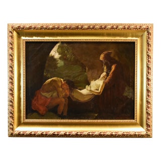 Follower of Anne-Louis Girodet de Roussy-Trioson, Deposition Atala, 1850, Oil on Canvas, Framed For Sale