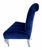Mid Century Modern Phyllis Morris Lucite Chair W Sapphire Blue Velvet.