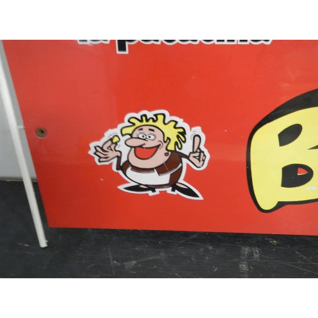 Metal Barzetti Patatina Tin Sign, 1960 For Sale - Image 7 of 10