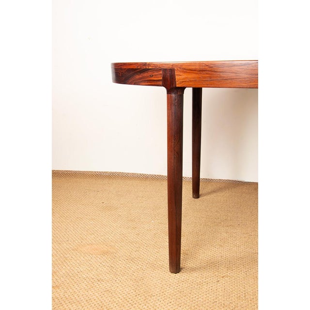 Large Danish Oval Extendable Dining Table in Rosewood by Harry Østergaard for Randers Mobelfabrik, 1960s For Sale - Image 6 of 16