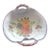 1970s Exquisite Hand Painted Amphorous Nappy Bowl For Sale