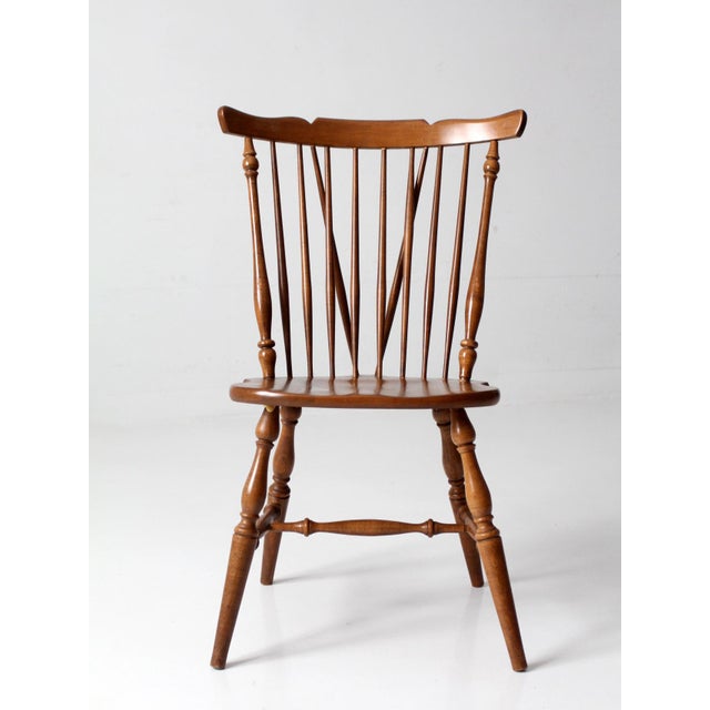 Mid-Century Brace Back Windsor Chair For Sale - Image 10 of 12