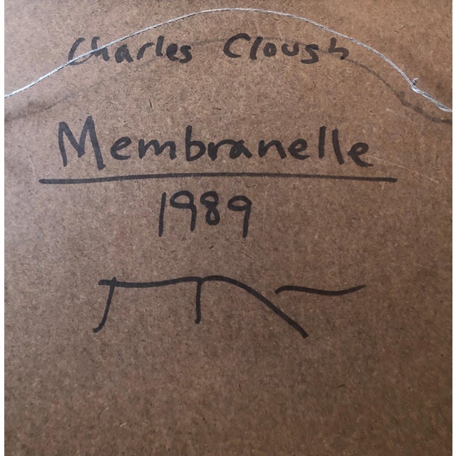 Charles Clough, Charles Clough Picture Generation Abstract Expressionist Oil Enamel Painting, 1989 For Sale - Image 4 of 9