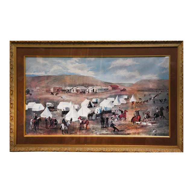 1980s Cowboy Camp During the Roundup For Sale