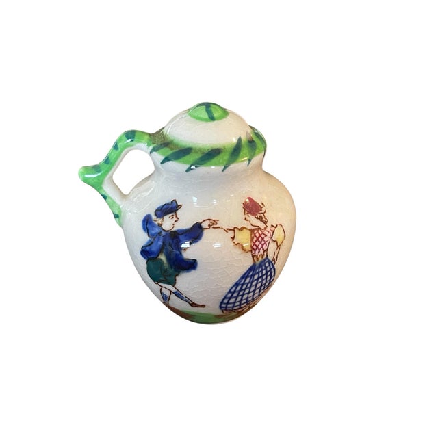 Ceramic Vintage Farmhouse Rare Hakusan Tray Salt and Pepper Shakers - Set of 3 For Sale - Image 7 of 8