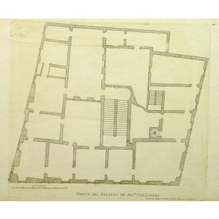 Giovanni Giacomo De' Rossi, Antique Italian Engraving - Crescenzi Palace For Sale