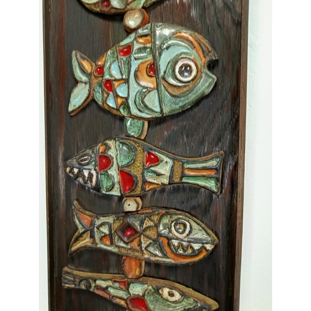 Vintage Ceramic Wall Panel by Roland Zobel, 1950s For Sale - Image 9 of 13