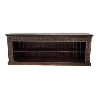 1980s Indonesian Carved Bookcase For Sale