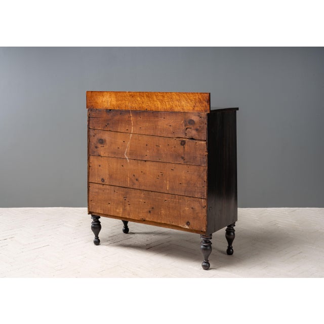 Antique Sheraton Birdseye Maple Chest For Sale - Image 13 of 15