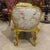 Baroque Style Tufted Bench Furniture With Gold Details For Sale - Image 4 of 4