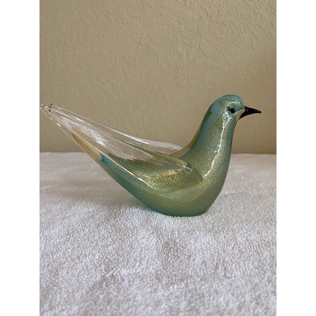 Lime Seguso Formia Vetri Di Murano Glass Birds For Sale - Image 8 of 14