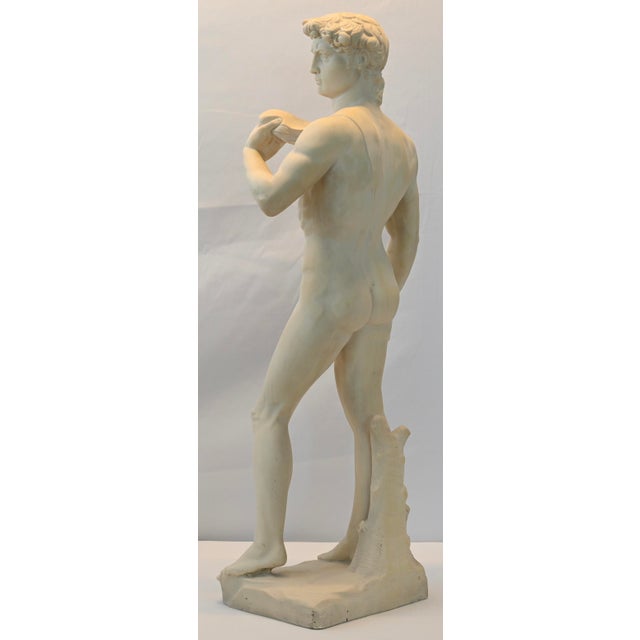 Stunning Roman Nude Male Marble Sculpture Italian or statue of David. Well executed and wonderfully proportioned figure of...