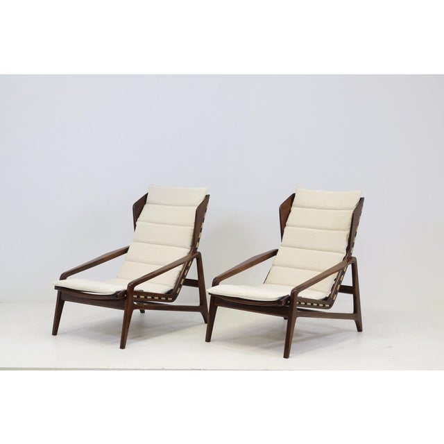 Vintage Lounge Chairs by Gio Ponti for Cassina, 1957, Set of 2 For Sale - Image 9 of 18