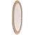 Mid-Century Modern Oval Gilt Resin and Blue Glass Mirror in Manner of Line Vautrin. For Sale - Image 3 of 8