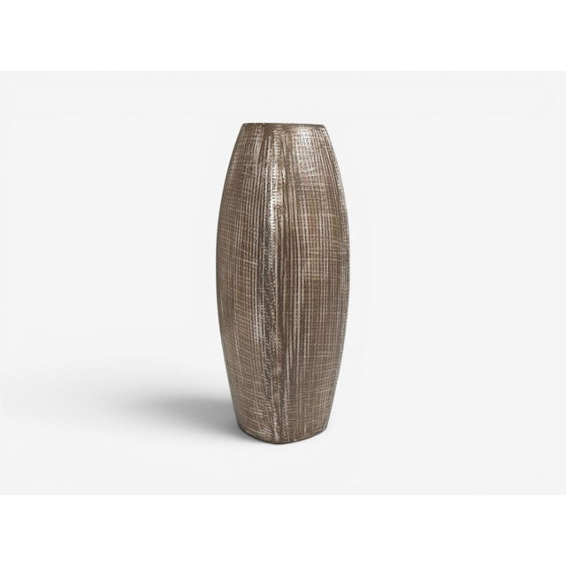 Mid-Century Modern Ingrid Atterberg, Ekeby, Swedish Mid-Century Modern, Tan Vase, Stoneware,1960s For Sale - Image 3 of 10