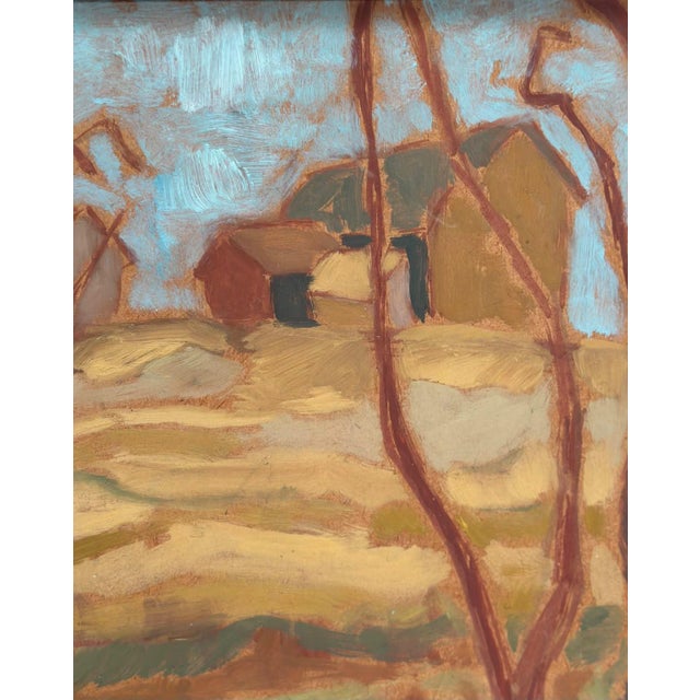 Autumn Landscape, 1950s, Oil Painting on Panel, Framed For Sale - Image 13 of 17