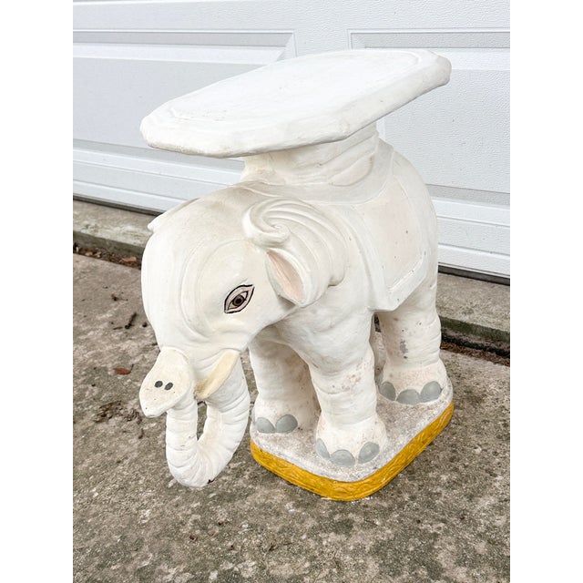 Vintage Elephant Garden Stool For Sale In New Orleans - Image 6 of 8