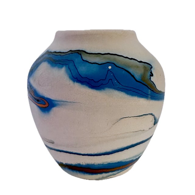 American Nemadji Pottery Vase For Sale - Image 3 of 5