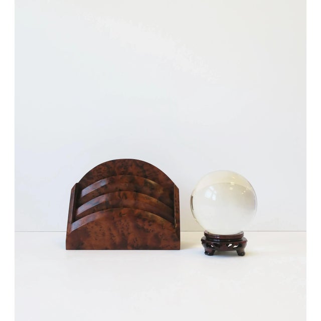Crystal Ball Sphere With Chinoiserie Stand Base For Sale In New York - Image 6 of 8