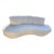 Q1980s Mid-Century Modern Adrian Pearsall Style Cloud Kidney Shaped Sofa For Sale