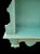 ​Vintage Repurposed Architectural Clock Case Pale Seafoam Blue Curiosity Trinket Cabinet Wall Shelf For Sale - Image 10 of 12