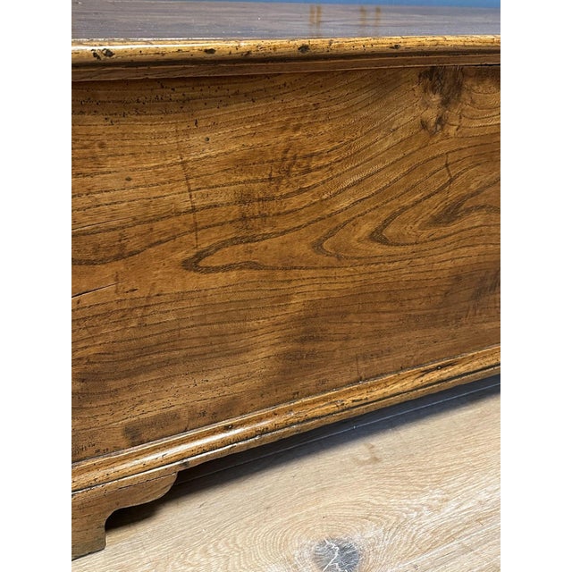 18th Century 18th Century Elm Trunk For Sale - Image 5 of 9