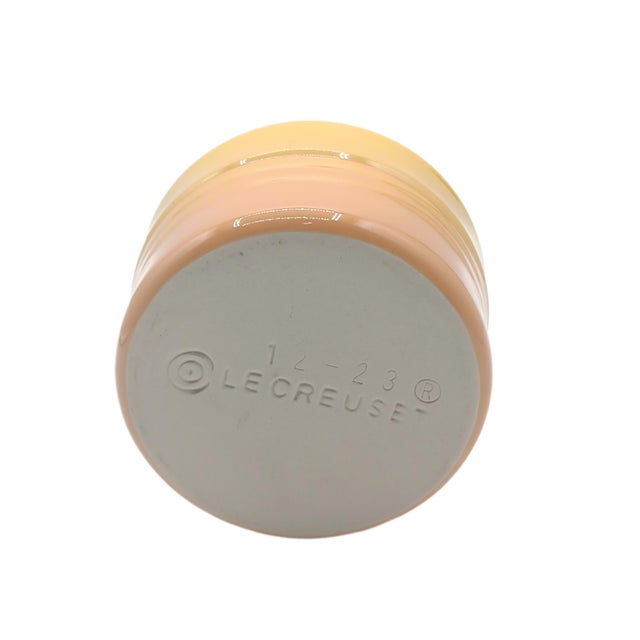 Yellow Le Creuset Stoneware Nectar Mini Cocotte & Ramekin 2 Piece Set For Sale - Image 8 of 9