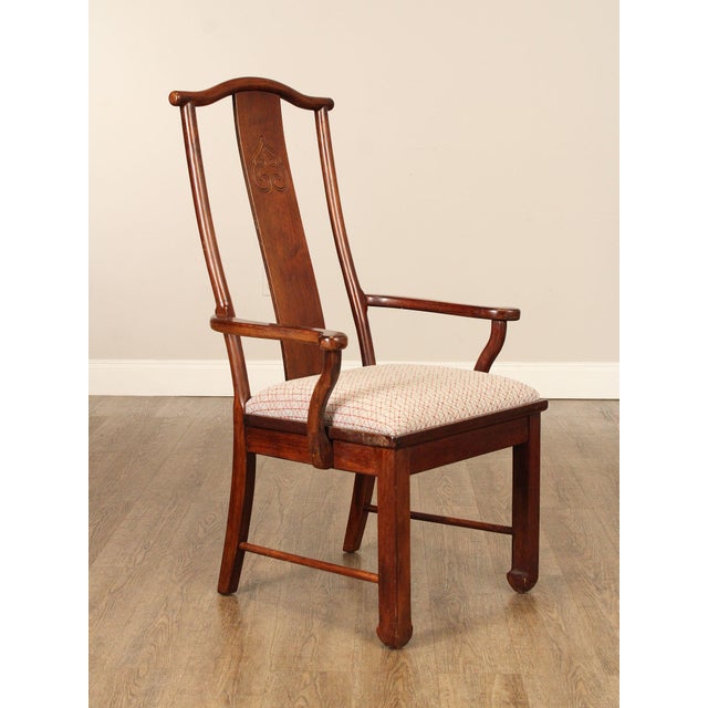 Bernhardt Bernhardt Chinese Style Set of Four Yoke Back Dining Chairs For Sale - Image 4 of 18