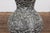 Prem Collection Artisan Made Black and White Vase with Dripping Décor For Sale - Image 9 of 12
