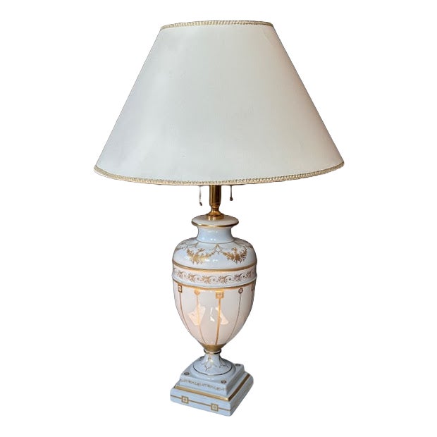 Porcelain Desk Lamp by Giulia Mangani, 1970s For Sale