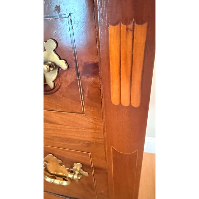 Brown Early 20th Century Federal Revival Flame Mahogany Sideboard With Inlay For Sale - Image 8 of 18