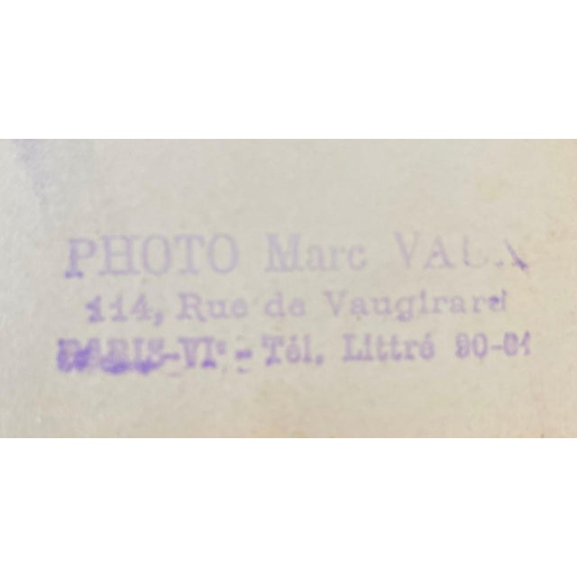 Black Marc Vaux, Vintage Silver Gelatin Photograph Jacques Lipchitz Bronze Sculpture Photo Signed, 1933 For Sale - Image 8 of 8